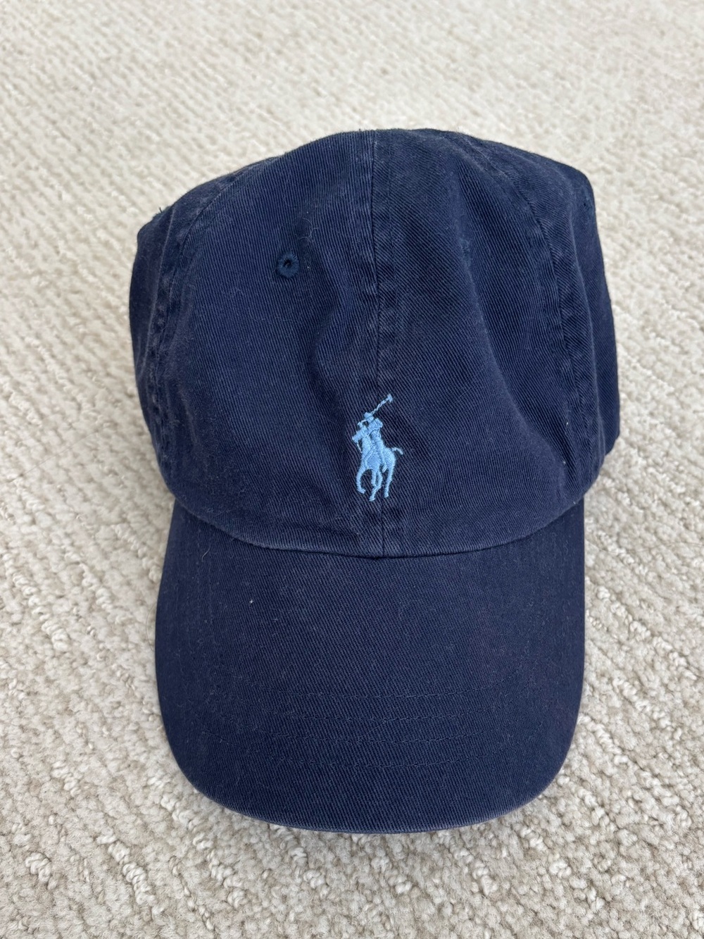 Vintage Polo Ralph Lauren Strap Back Men's Cap OS Blue Pony Dad Baseball